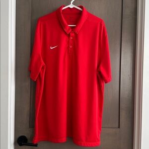 Nike Men’s Red Polo Golf Performance Shirt Size XXL